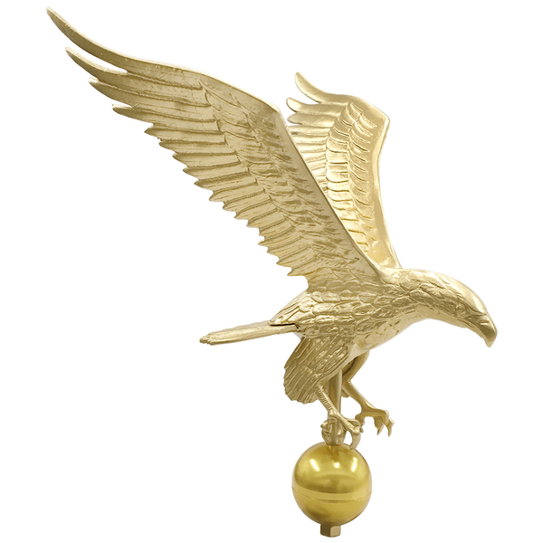 Global Flags Unlimited Flying Eagle Ornament 16"x18" Gold 205104